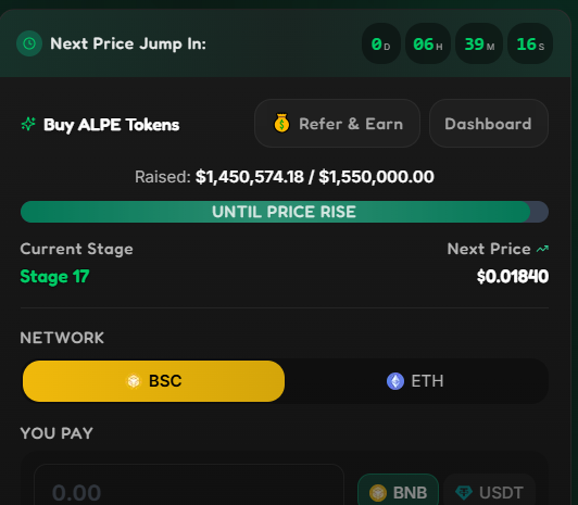 AlphaPepe Presale Data