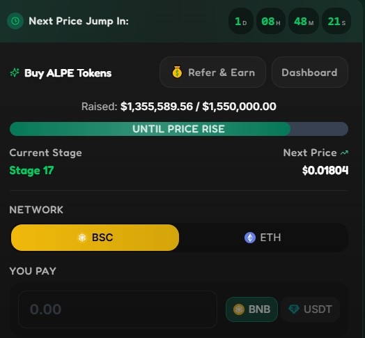 Alphapepep Presale data Alphapepep Presale data