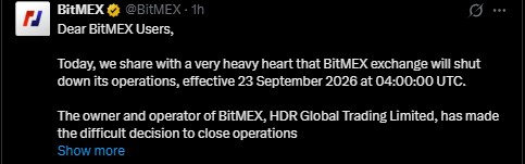 BitMEX shutdown detail