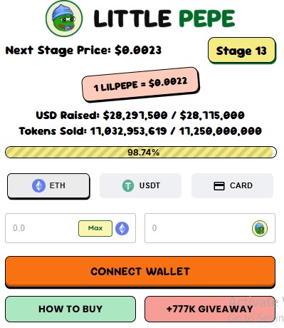 Little Pepe Presale Dashboard