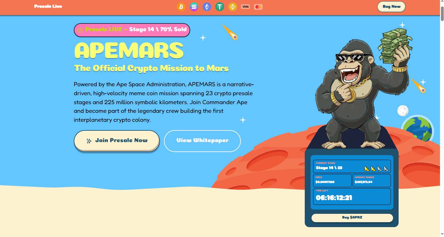 Apemars Presale Stage 