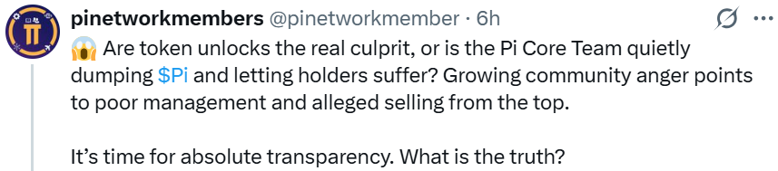 PI News: Token Unlock and Selling Claims PI News: Token Unlock and Selling Claims