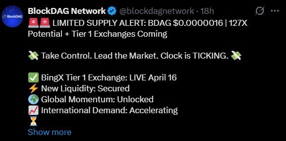 BlockDAG BingX Listing