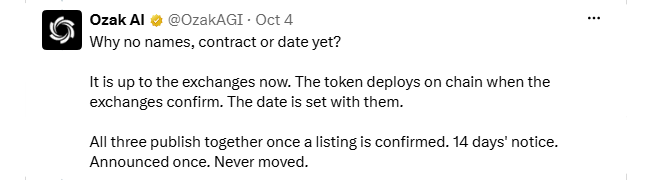 Ozak 14 days of notice Ozak 14 days of notice