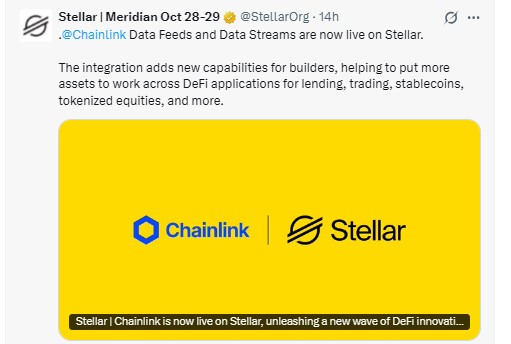 per Stellar X post