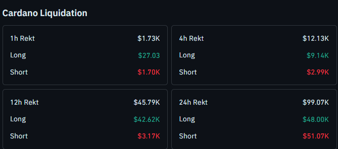 Cardano liquidation data 