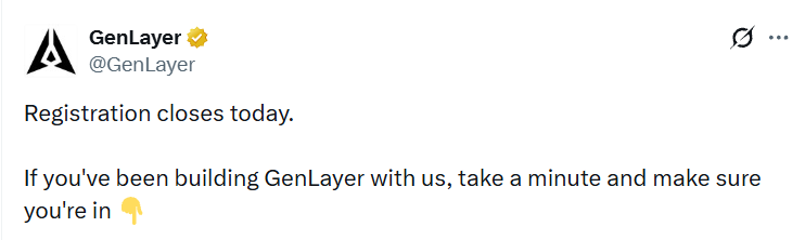 GenLayer airdrop registration GenLayer airdrop registration