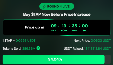 Digitap presale update live dashboard Digitap presale update live dashboard