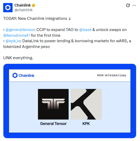 new chainlink integrations new chainlink integrations