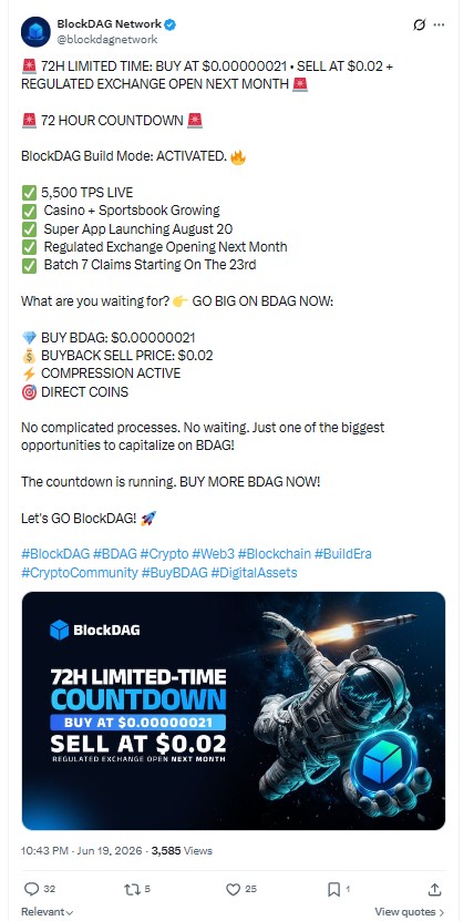 OFFICIAL TWEET ON X BLOCKDAG OFFICIAL TWEET ON X BLOCKDAG
