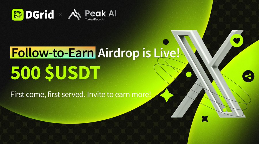 DGrid AI – Simple Follow-to-Earn AI Airdrop