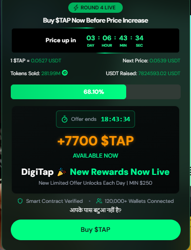 Digitap Presale Update