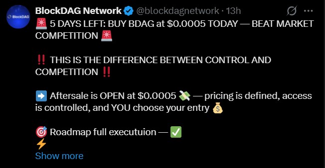 BlockDAG Listing update