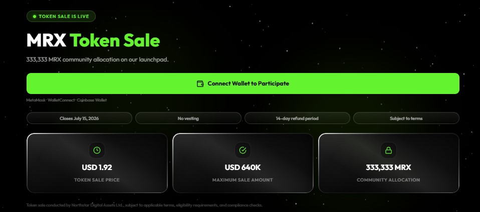 Mirex Network presale progress Mirex Network presale progress