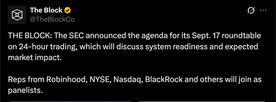The Block Official tweet