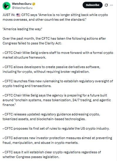 Eight actions from the past month Eight actions from the past month