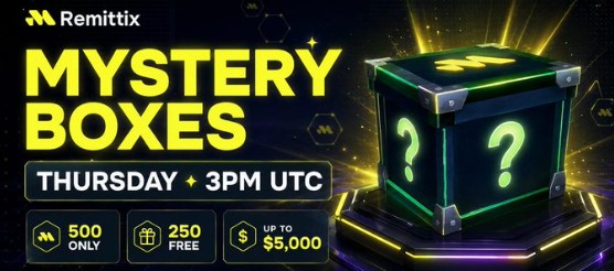 Remittix Mystery Box launch date