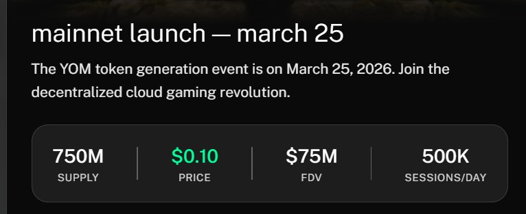 YOM Token Mainnet Launch