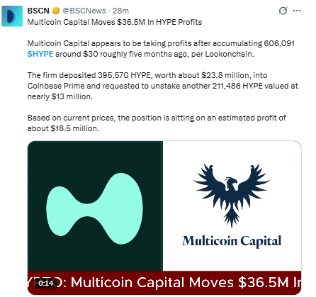 Multicoin Capital Takes Profit