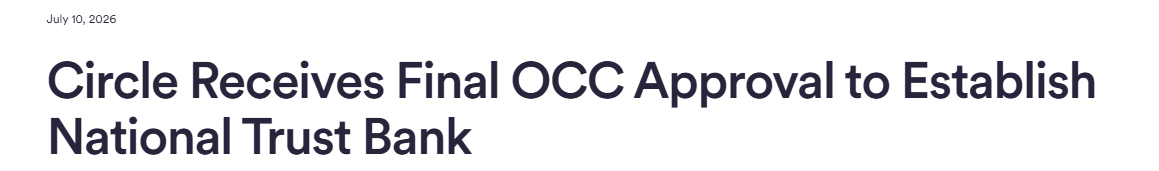 Circle OCC Approval Circle OCC Approval