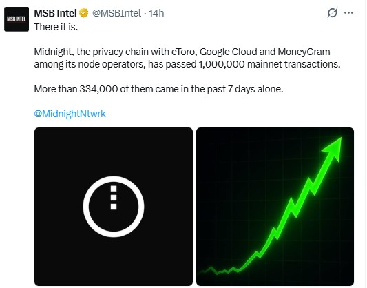 NIGHT Mainnet Transactions NIGHT Mainnet Transactions