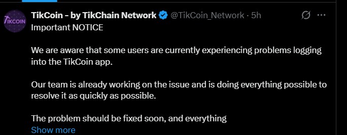 Tikcoin Network News Today