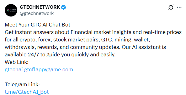GTC AI Chat Bot live GTech Network 