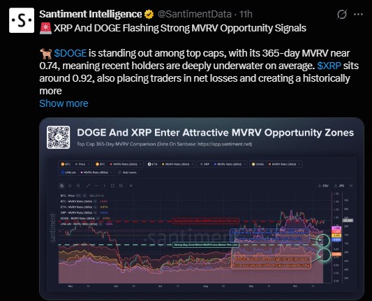 XRP and DOGE Showing Buy Signals XRP and DOGE Showing Buy Signals