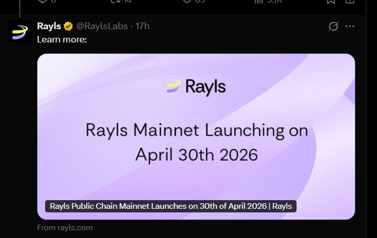 Rayls Mainnet Launch