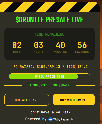 Gruntle Pressale Update