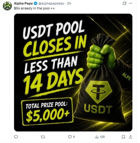 USDT prize pool AlphaPepe