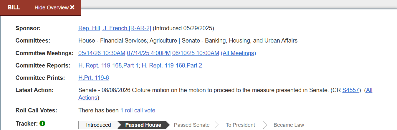 Congress.gov, H.R. 3633 Congress.gov, H.R. 3633