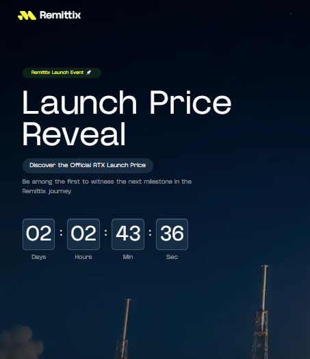 Remittix launch countdown Remittix launch countdown