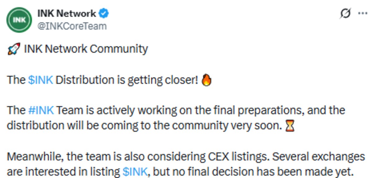 INK Network News official x post INK Network News official x post