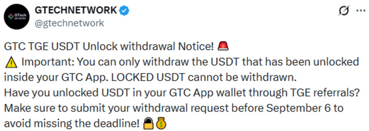 Gtech Network News official X Post screenshot Gtech Network News official X Post screenshot