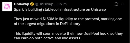 Uniswap Sparks Stablecoin launch