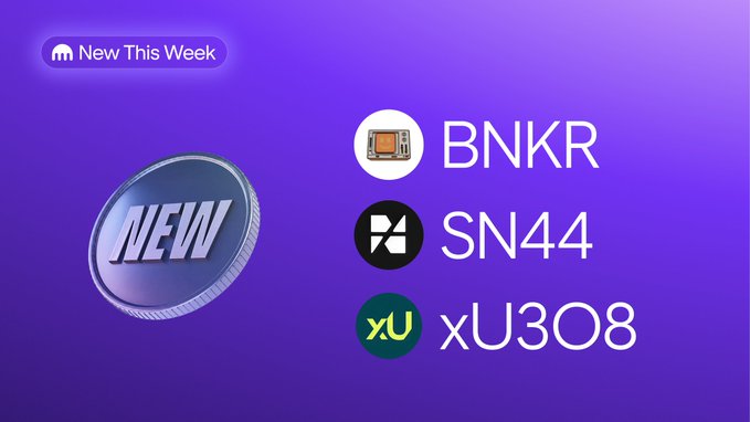 Kraken Exchange Listing News: BNKR, SN44, and xU3O8 Now Live  