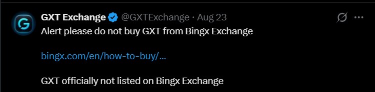 Information cover by GXT Exchange