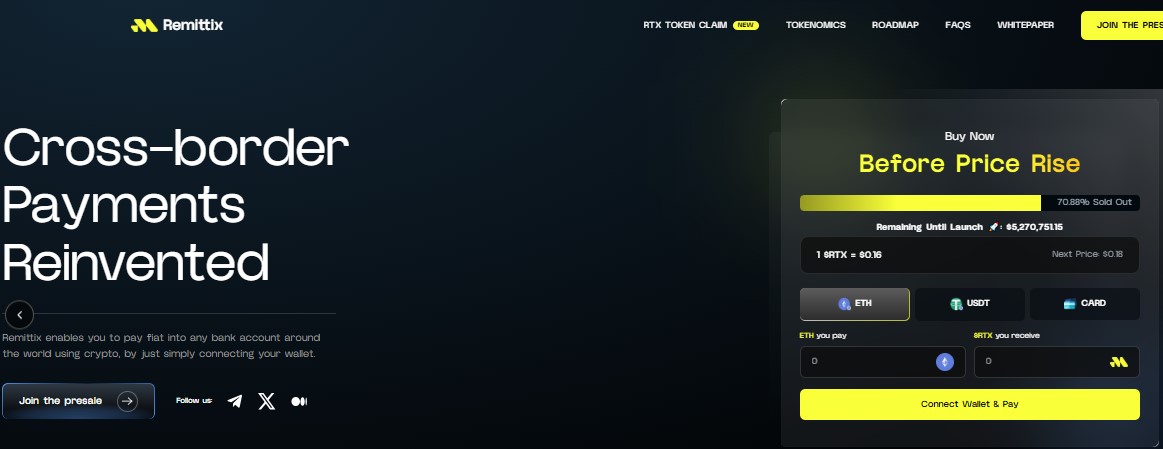 RTX presale progress