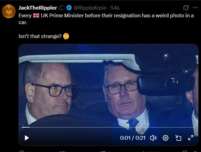 Why UK PMs have Wierd Photos in Car Before Resignation Why UK PMs have Wierd Photos in Car Before Resignation