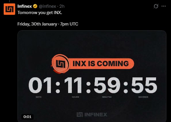 Infinex TGE Date January 30