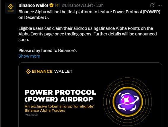 Binance Power Protocol Listing Binance Power Protocol Listing