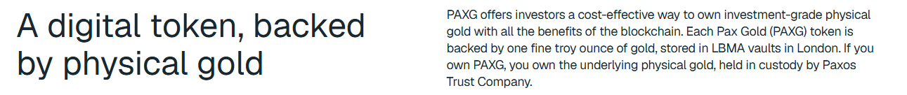 PAX GOLD Market Overview PAX GOLD Market Overview