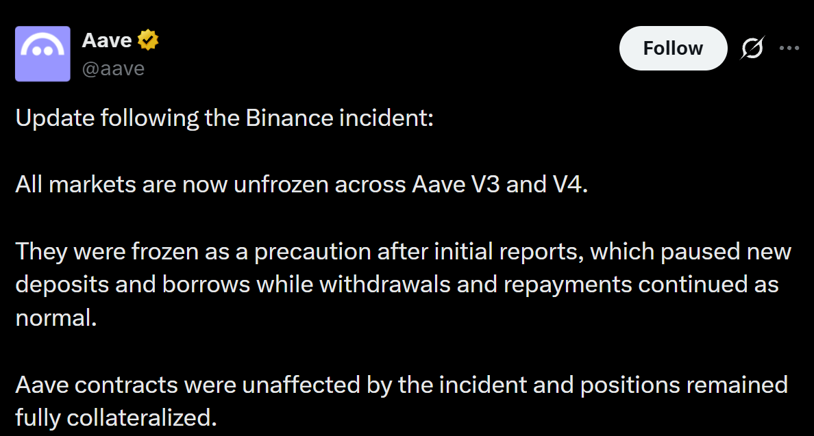 In its official update on X