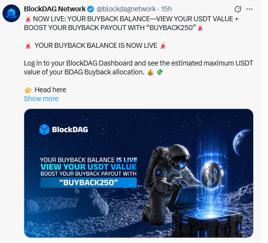 BlockDAG News Buyback Balance and Batch 1 Priority BlockDAG News Buyback Balance and Batch 1 Priority