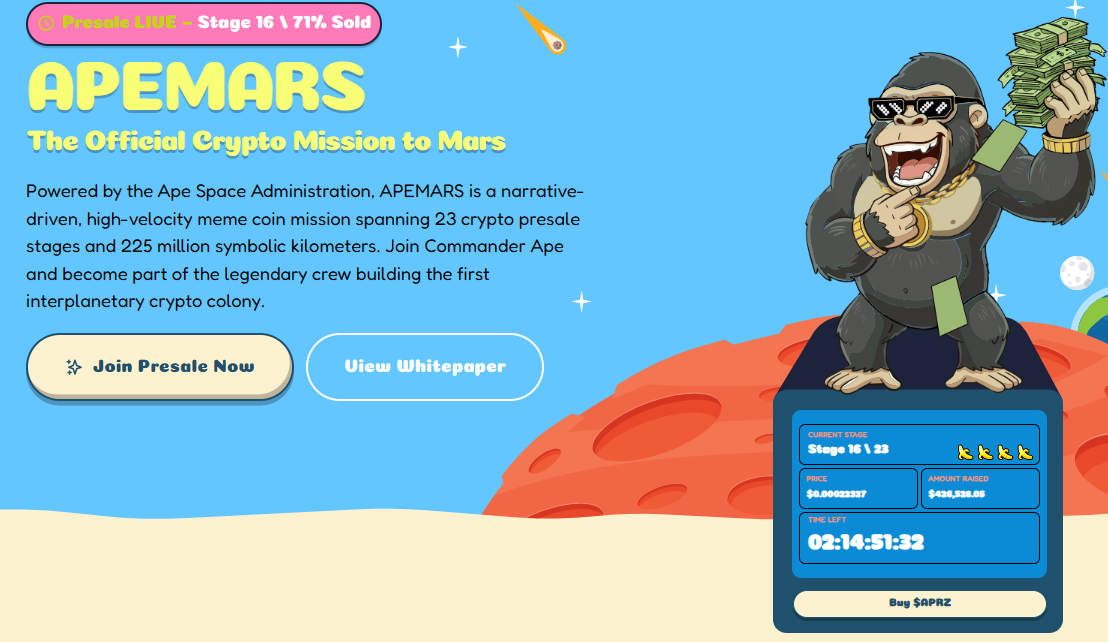 launch in 2 days APEMARS