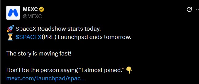 SpaceX IPO MEXC launched