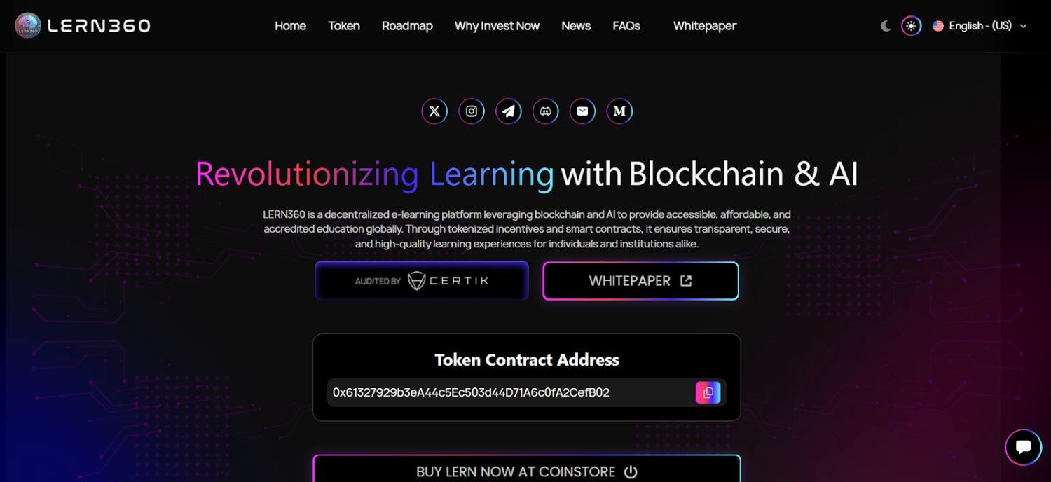 LEARN360 AI-powered learn-to-earn education platform with blockchain credentials LEARN360 AI-powered learn-to-earn education platform with blockchain credentials