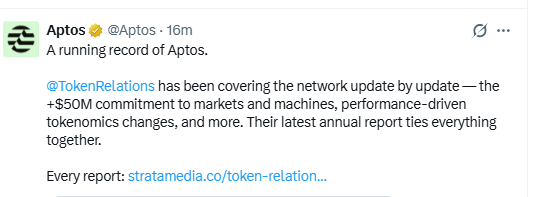 Aptos Annual Report Highlights $50M Markets and Machines Commitment Aptos Annual Report Highlights $50M Markets and Machines Commitment