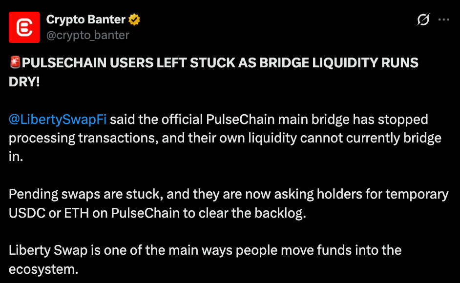 Crypto banter official tweet